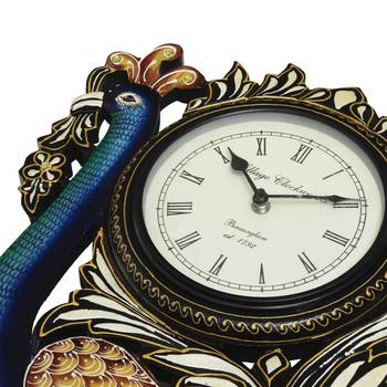 Peocock Design Handcrafted Premium Wooden Wall Clock 4