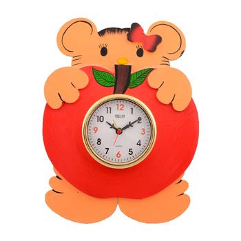 Wooden Papier Mache Kids Handcrafted Wall Clock 1