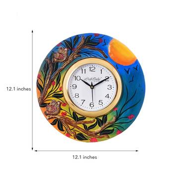 Sunrise View Decorative Wooden Handcrafted Wall Clock 3