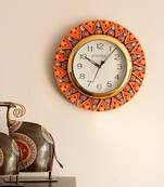 Geometric Shape Decorative Papier-Mache Wooden Handcrafted Wall Clock