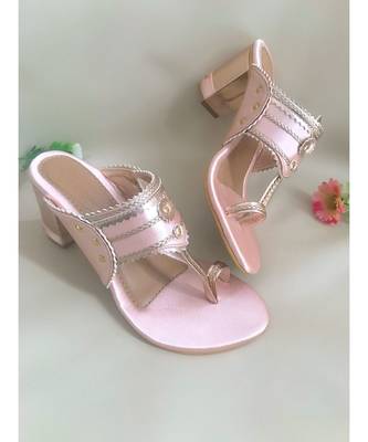 Baby Pink Kolhapuris  4