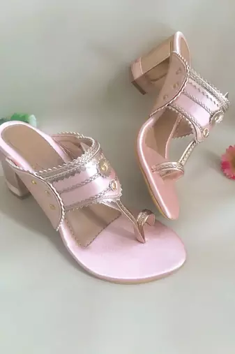 Baby Pink Kolhapuris 