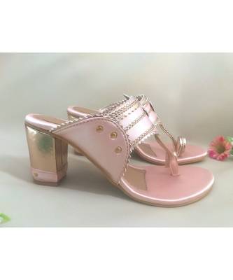 Baby Pink Kolhapuris  5