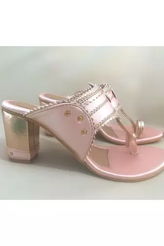 Baby Pink Kolhapuris 