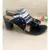 blue leather kolhapuris sandals