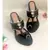 black leather kolhapuris sandals
