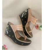 black leather kolhapuris sandals