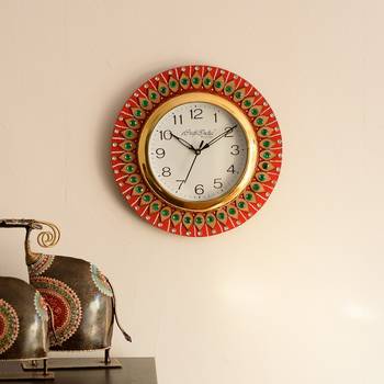 Decorative Handmade Wooden Handcrafted Wall Clock 1