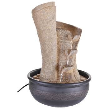 Light Brown Steps Textured Water Fountain 5