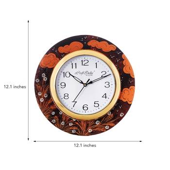 Birds Flying under Clouds View Wooden Handcrafted Wall Clock 3