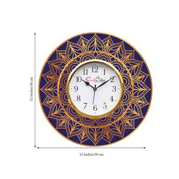 Ethnic Design Wooden Colorful Round Wall Clock 3