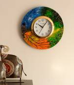 Beautiful & Colorful Senary View Wooden Handcrafted Wall Clock