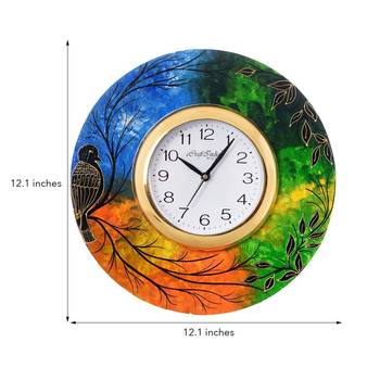 Beautiful & Colorful Senary View Wooden Handcrafted Wall Clock 3