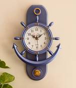 Decorative Retro Anchor Blue Pendulum Wall Clock