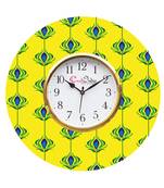 Ethnic Design Wooden Colorful Round Wall Clock