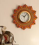 Royal and Elegant Decorative Papier-Mache Wooden Handcrafted Wall Clock