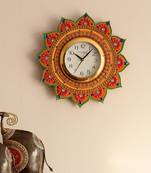 Royal and Elegant Decorative Papier-Mache Wooden Handcrafted Wall Clock