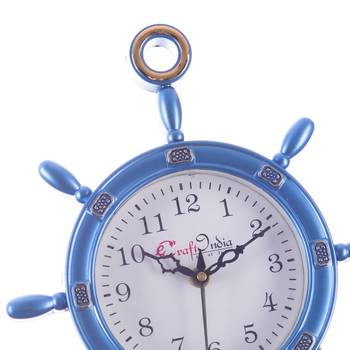 Decorative Retro Anchor Blue Pendulum Wall Clock 4