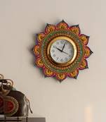 Sublime and Decorative Papier-Mache Wooden Handcrafted Wall Clock