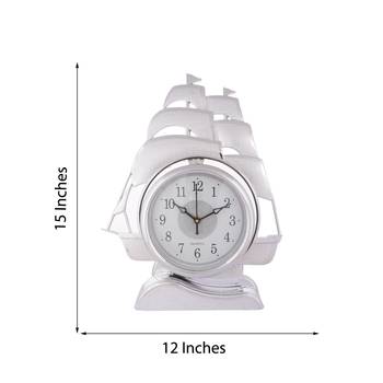 Decorative Titanic Silver Pendulum Wall Clock - 15 Inch 2