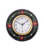 Decorative Handcrafted Orange Wooden Wall Clock