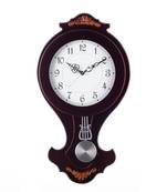 Decorative Analog Black Round Pendulum Wall clock