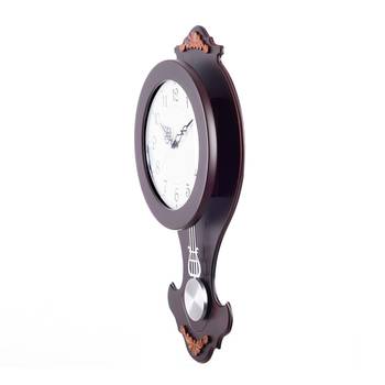 Decorative Analog Black Round Pendulum Wall clock 3