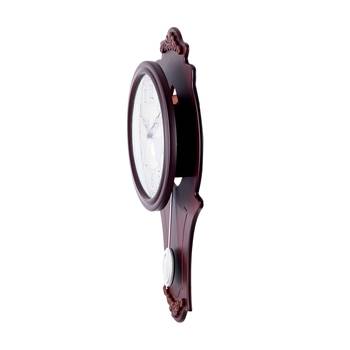 Decorative Analog Brown Round Pendulum Wall clock 3