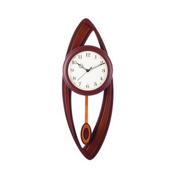 Decorative Analog Brown Round Pendulum Wall clock 1