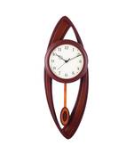 Decorative Analog Brown Round Pendulum Wall clock