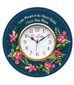 Special Thanks to Mother Theme Wooden Colorful Round Wall Clock