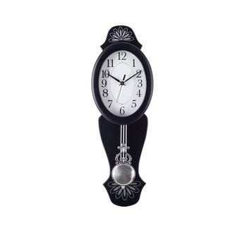 Decorative Analog Black Oval Pendulum Wall clock 1