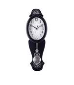 Decorative Analog Black Oval Pendulum Wall clock