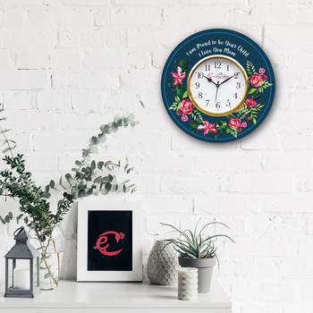 Special Thanks to Mother Theme Wooden Colorful Round Wall Clock 2