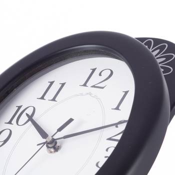 Decorative Analog Black Oval Pendulum Wall clock 4