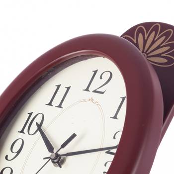 Decorative Analog Brown Oval Pendulum Wall clock 4