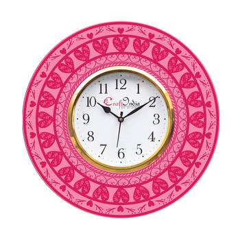 Valentine Love Heart Theme Wooden Colorful Round Wall Clock 1