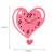 Decorative Analog Pink Heart Pendulum Wall clock