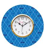Moustache and Love Theme Wooden Colorful Round Wall Clock