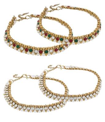 Multicolor Diamond Anklets 1