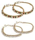 Multicolor Diamond Anklets