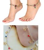 Multicolor Diamond Anklets