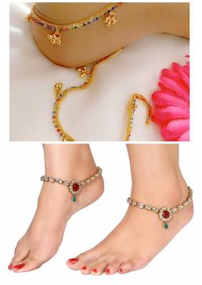 Multicolor Diamond Anklets 1