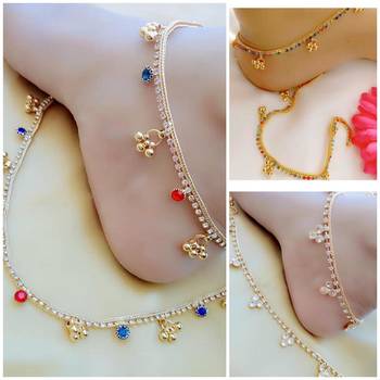 Multicolor Diamond Anklets 1