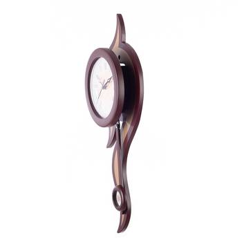 Decorative Analog Brown Round Pendulum Wall clock 3