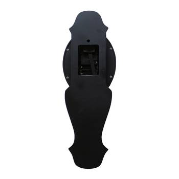 Black vertical wooden analog wall clock(21 cm x 7 cm) 5