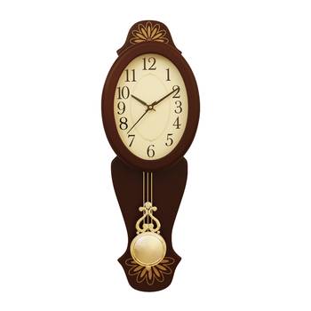 Cola Brown vertical wooden analog wall clock(21 cm x 7 cm) 1