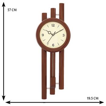 Rosewood vertical wooden analog wall clock(58 cm x 19.5 cm) 2