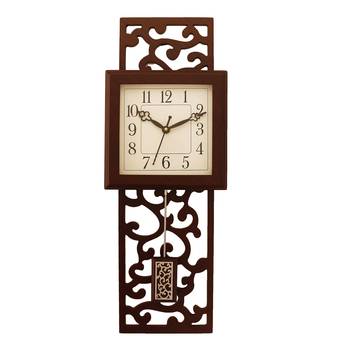 Cola Brown vertical wooden analog wall clock(53 cm x 17.8 cm) 1
