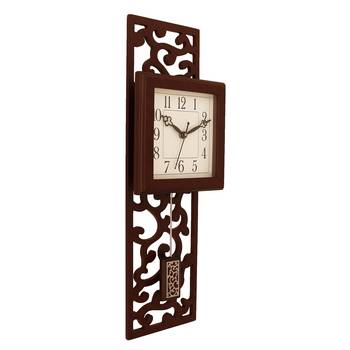Cola Brown vertical wooden analog wall clock(53 cm x 17.8 cm) 4